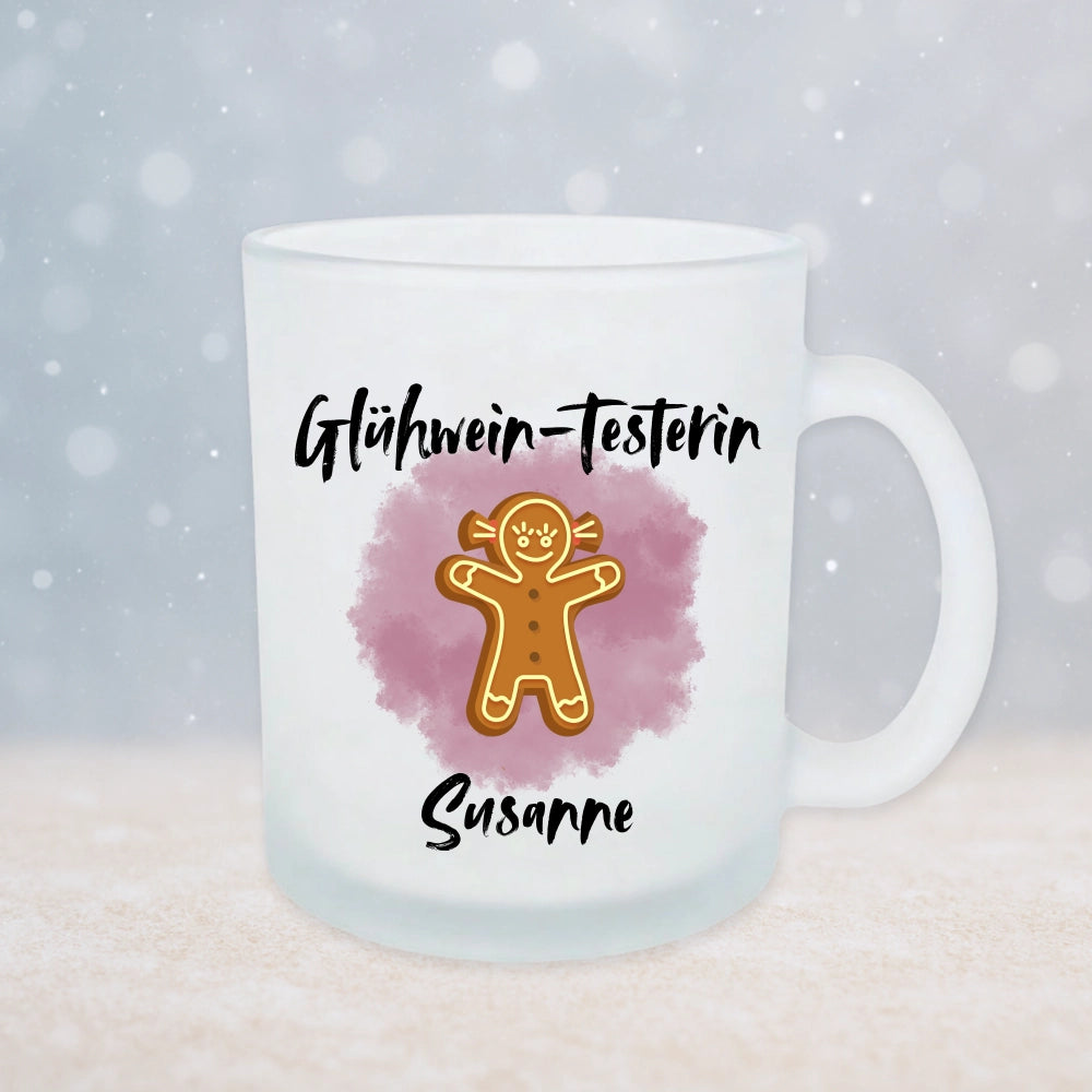 Personalisierte Glühweintasse "Glühwein-Testerin"