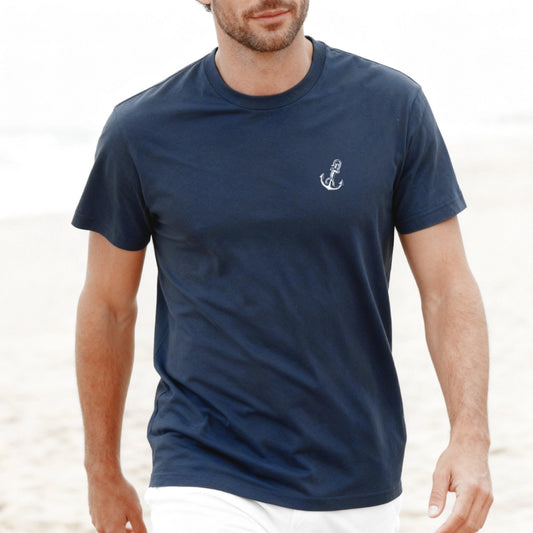 T-Shirt "Anker" denimblau