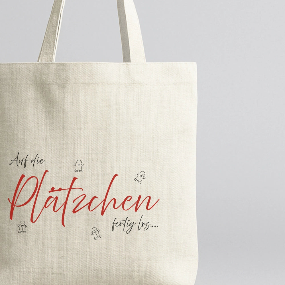 Weihnachtstasche "Auf die Plätzchen fertig los"