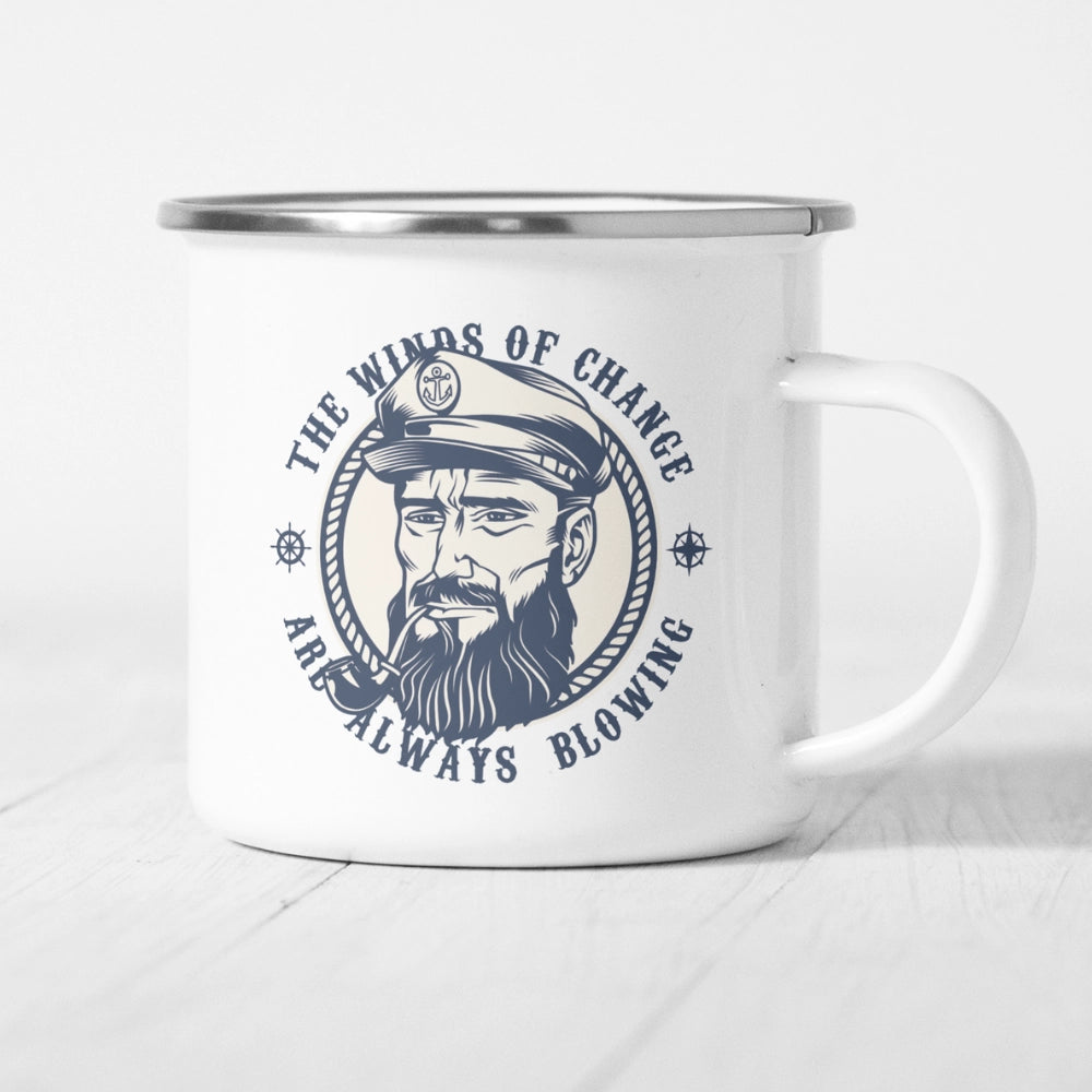 Emaille-Tasse "Seemann"