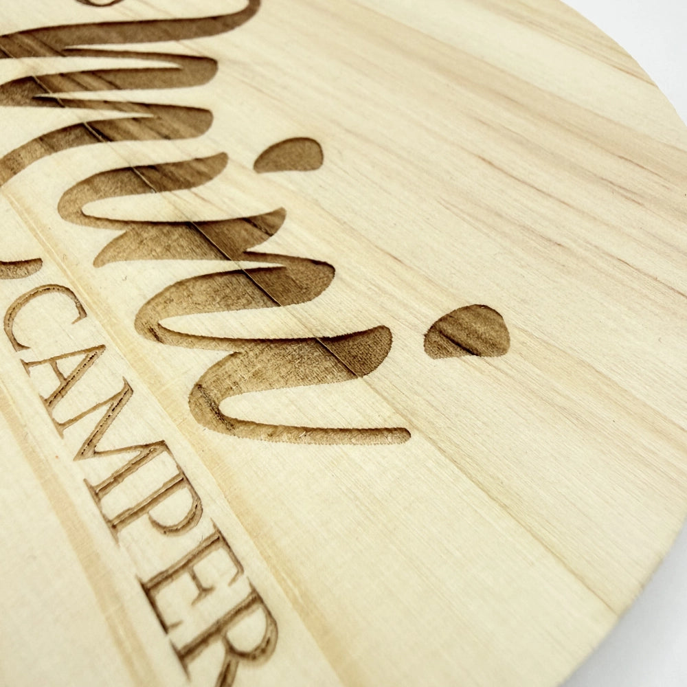 Holz-Untersetzer "Mini Camper"