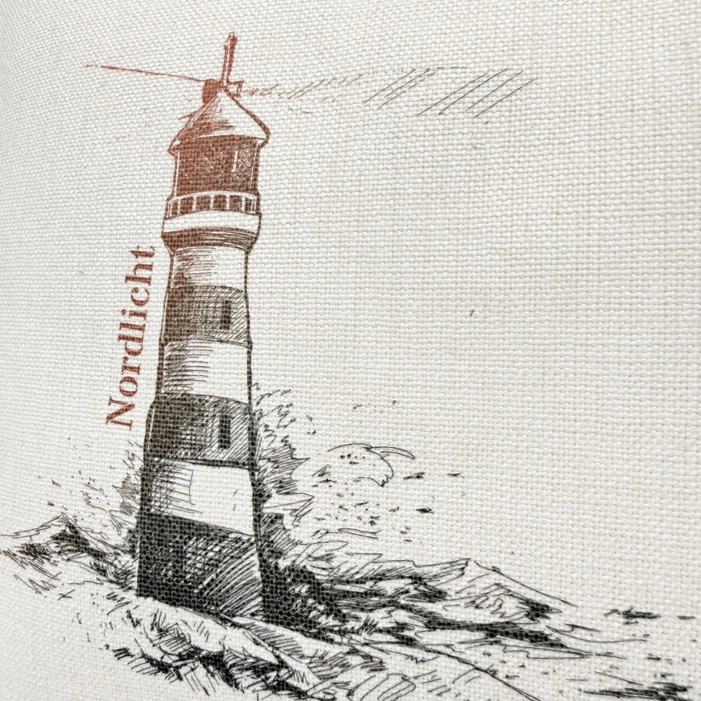 Personalisiertes Kissen "Leuchtturm"