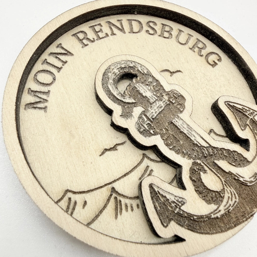 Doppelschicht-Magnet "Moin Rendsburg"
