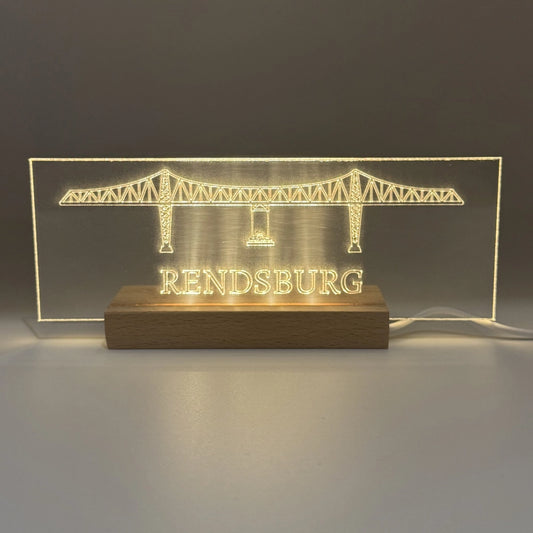 LED-Leuchtschild „Rendsburger Hochbrücke“