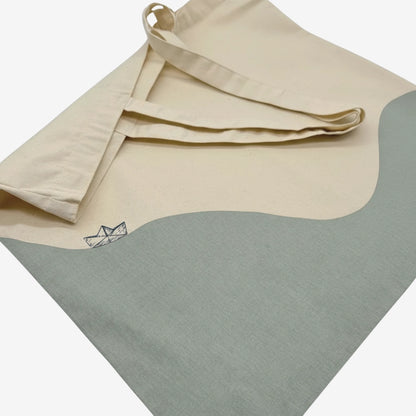 Große Bio-Baumwolltasche "Papierboot" - in 2 Farben erhältlich