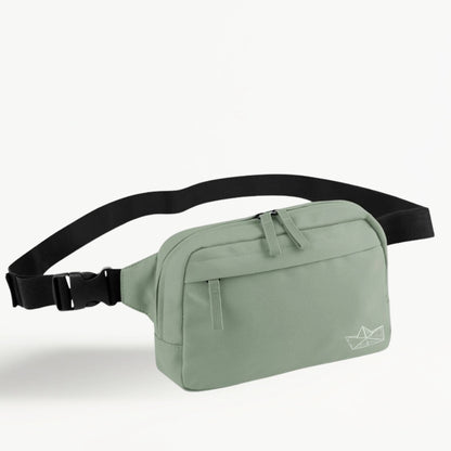 Große recycelte Bauchtasche / Crossbody-Tasche "Papierboot" - in 5 Farben erhältlich