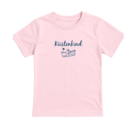 Kinder Bio T-Shirt "Küstenkind" rosa