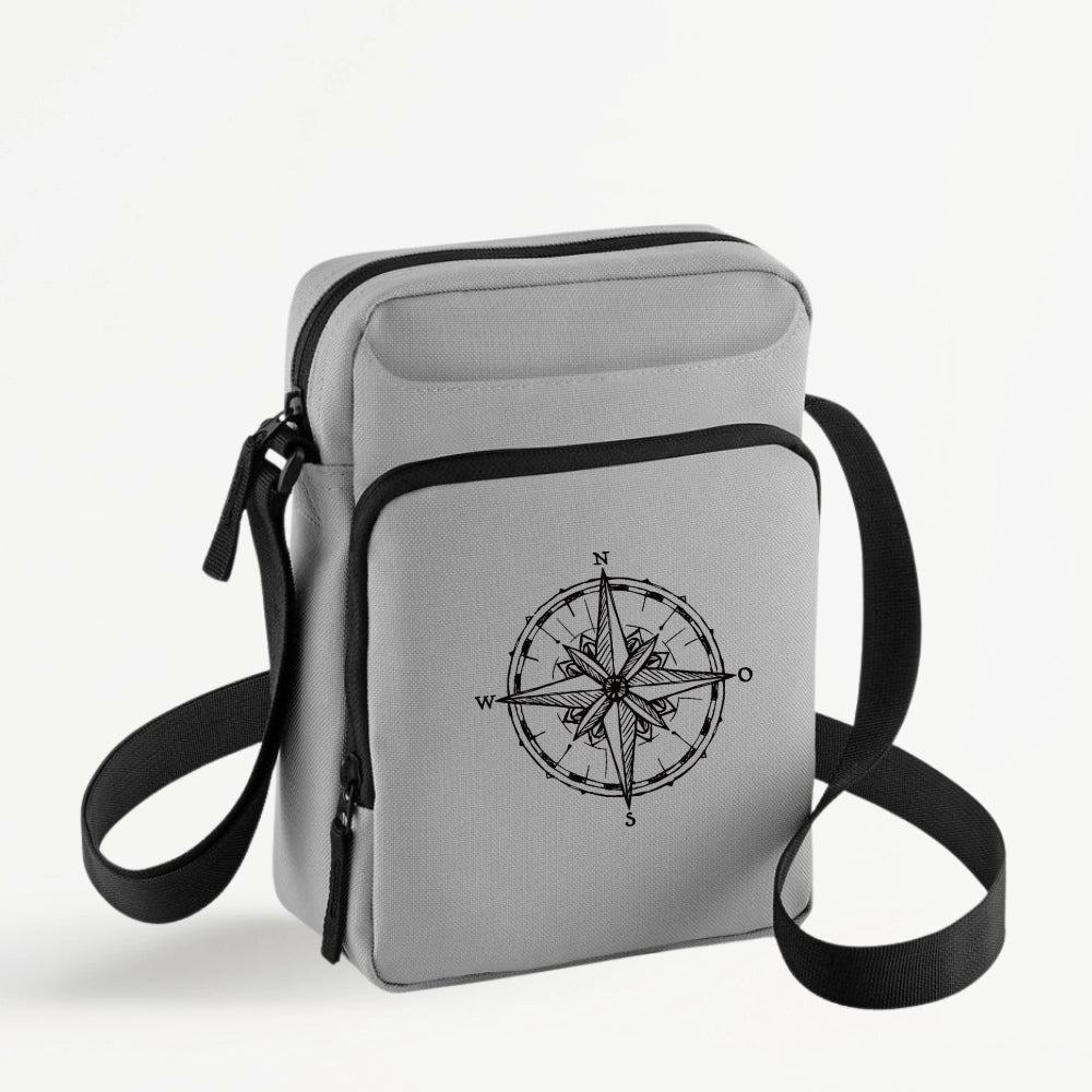 Geräumige Umhängetasche "Kompass" mit viel Platz - in 3 Farben erhältlich