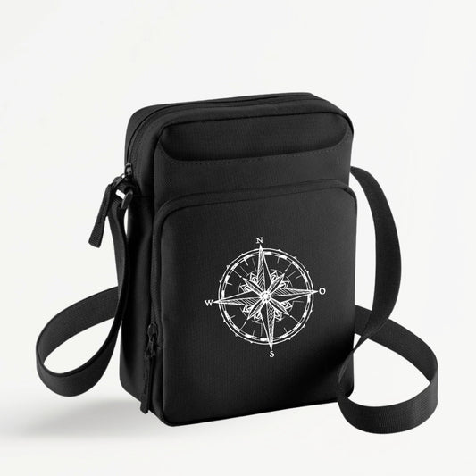 Geräumige Umhängetasche "Kompass" mit viel Platz - in 3 Farben erhältlich