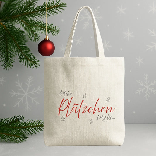 Weihnachtstasche "Auf die Plätzchen fertig los"