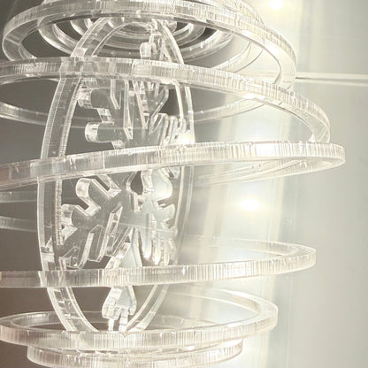 Spiral-Weihnachtskugel aus Acryl