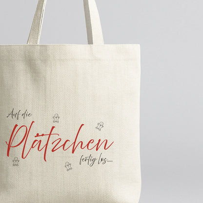 Weihnachtstasche "Auf die Plätzchen fertig los"