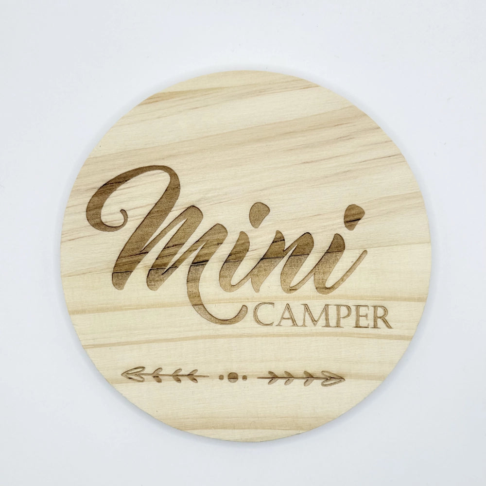 Holz-Untersetzer "Mini Camper"