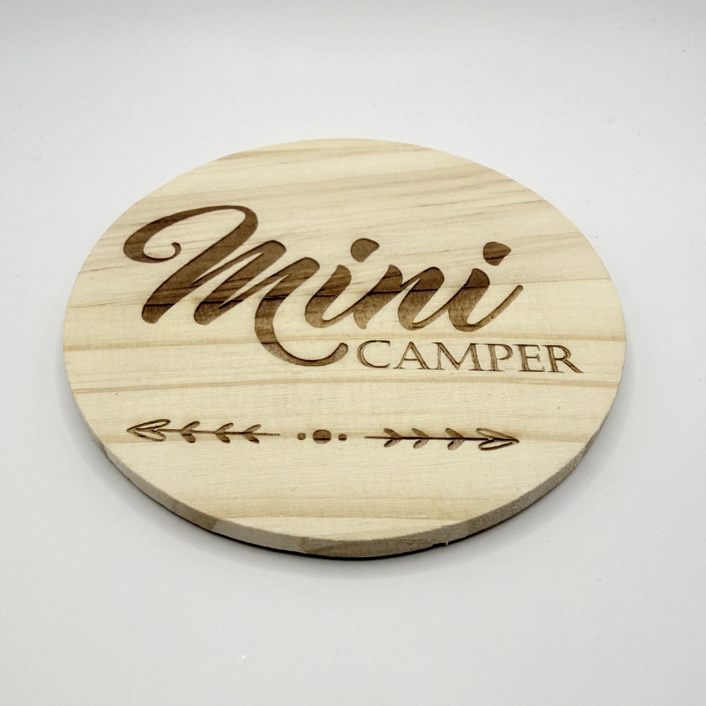 Holz-Untersetzer "Mini Camper"