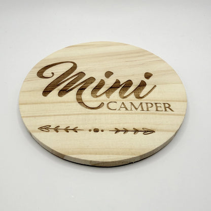 Holz-Untersetzer "Mini Camper"