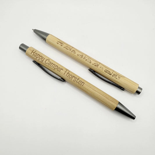 Personalisierter Kugelschreiber "Happy Camper"