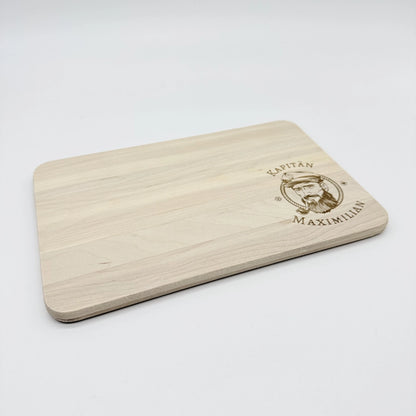 Personalisiertes Frühstücksbrettchen "Kapitän"