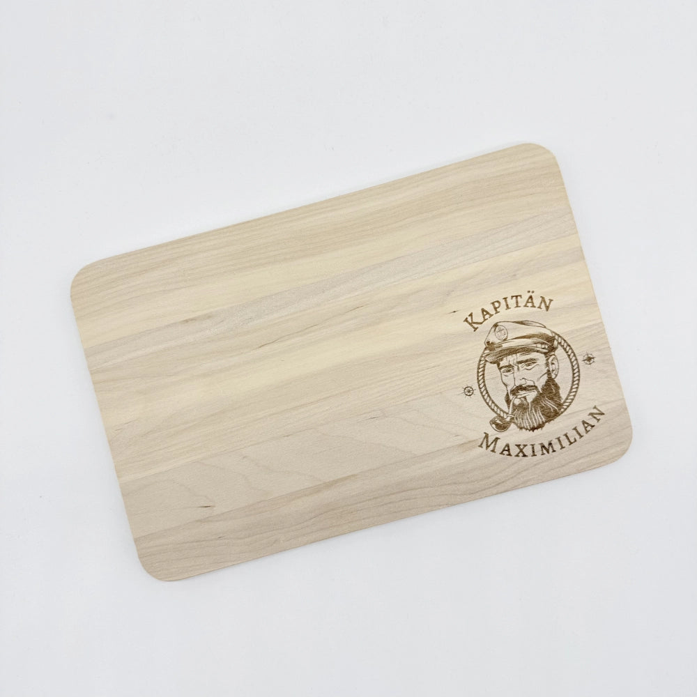Personalisiertes Frühstücksbrettchen "Kapitän"