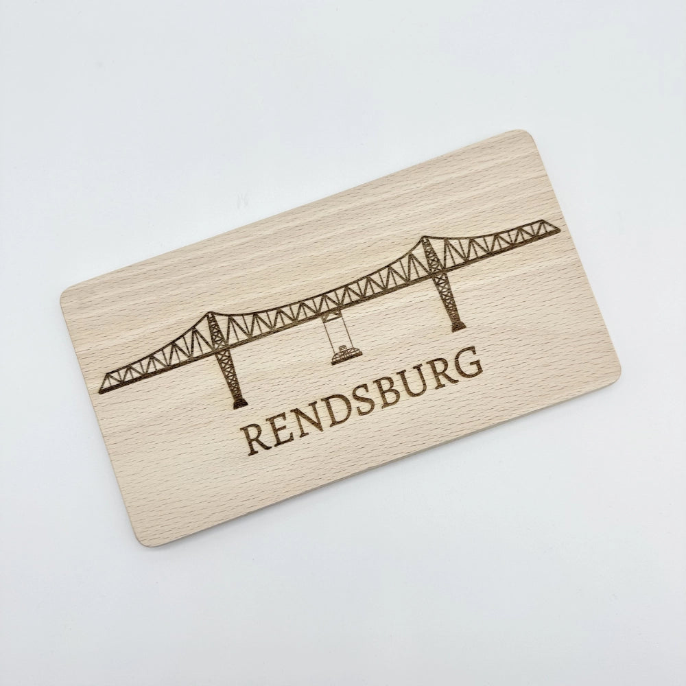 Keines Frühstücksbrettchen "Rendsburg Hochbrücke"