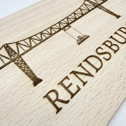 Keines Frühstücksbrettchen "Rendsburg Hochbrücke"