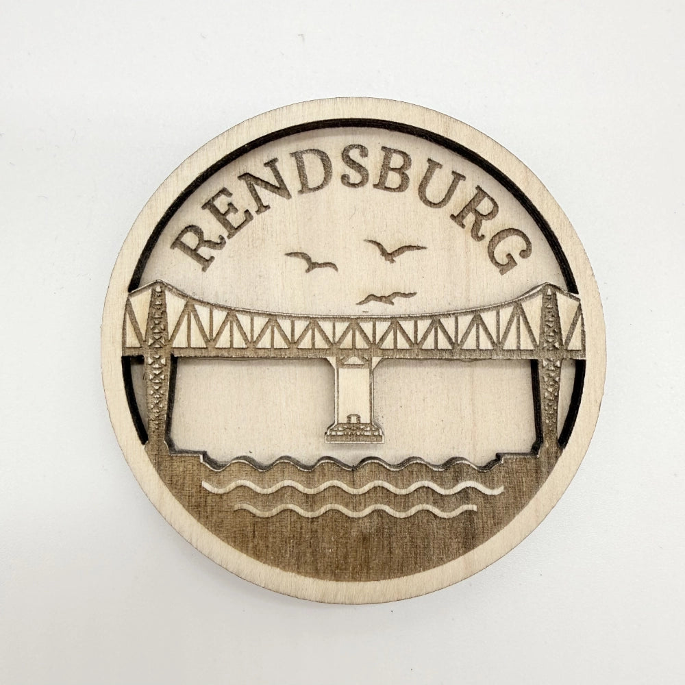 Doppelschicht-Magnet "Hochbrücke Schwebefähre Rendsburg"