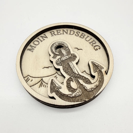 Doppelschicht-Magnet "Moin Rendsburg"