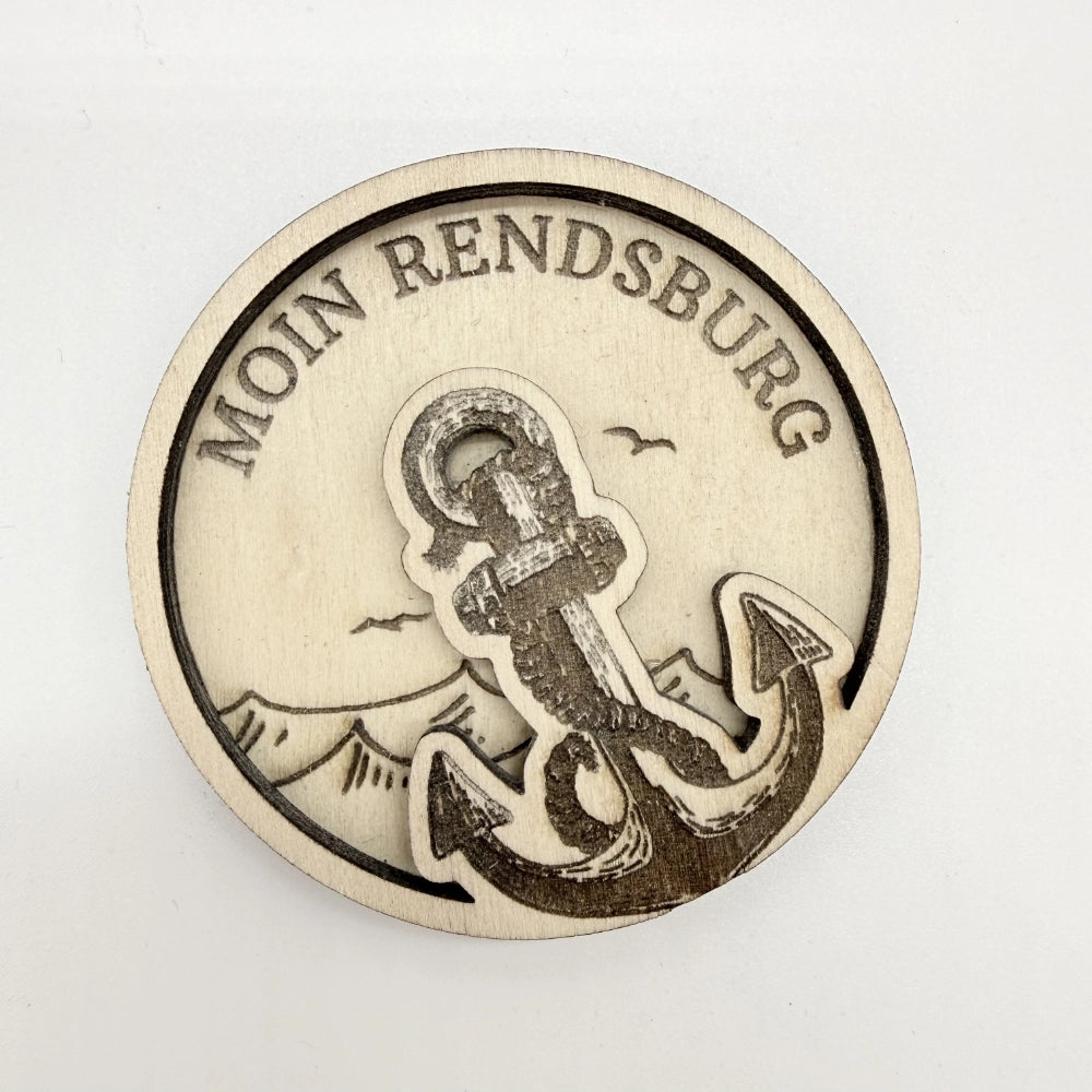 Doppelschicht-Magnet "Moin Rendsburg"