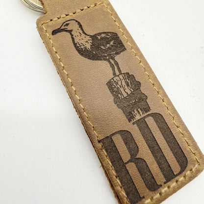 Personalisierter Leder-Schlüsselanhänger "Rendsburg"