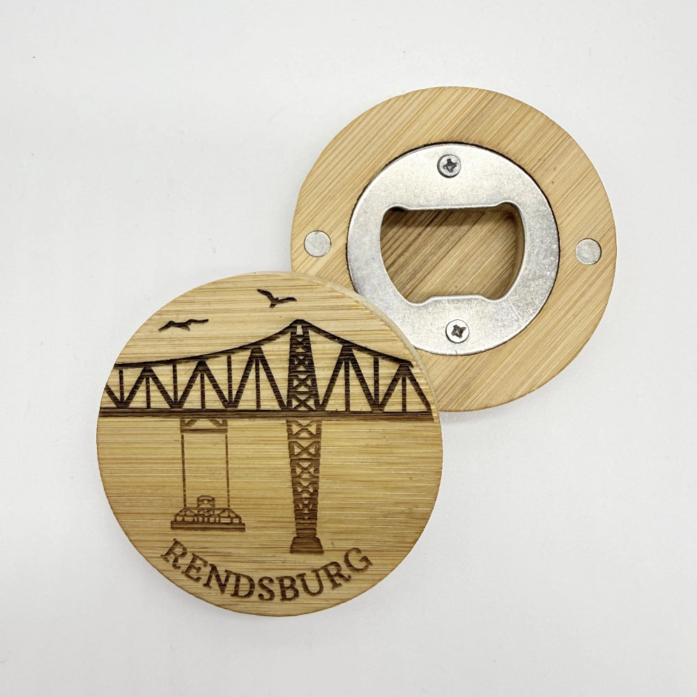 Flaschenöffner-Magnet "Schwebefähre Rendsburg"