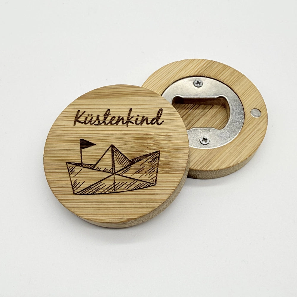 Flaschenöffner-Magnet "Küstenkind"