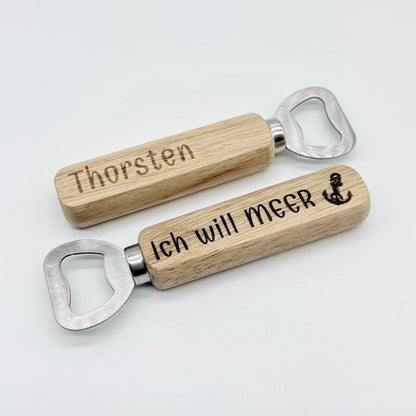 Personalisierter Flaschenöffner "Ich will Meer"