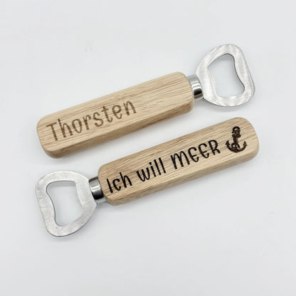 Personalisierter Flaschenöffner "Ich will Meer"