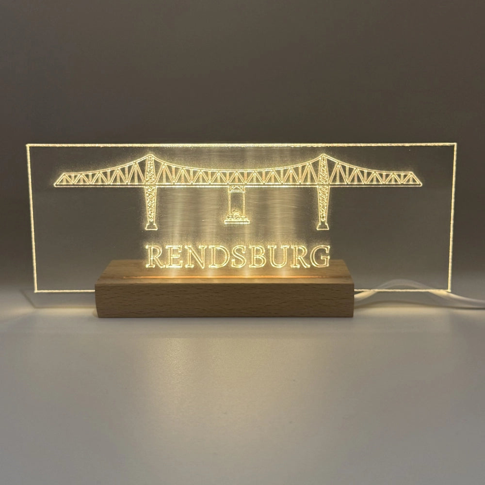 LED-Leuchtschild „Rendsburger Hochbrücke“