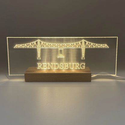 LED-Leuchtschild „Rendsburger Hochbrücke“