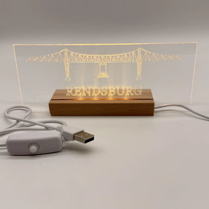 LED-Leuchtschild „Rendsburger Hochbrücke“