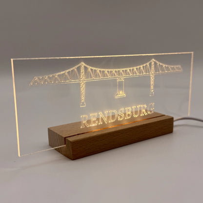 LED-Leuchtschild „Rendsburger Hochbrücke“