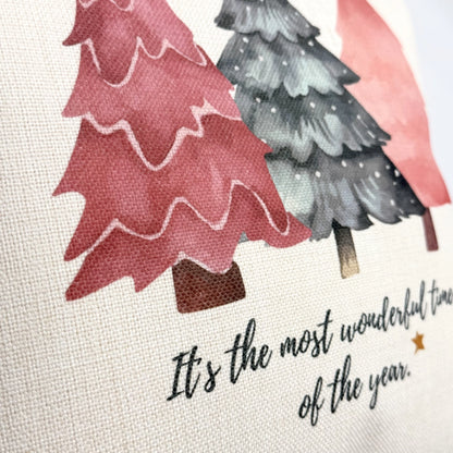 Personalisiertes Weihnachtskissen "Its the most wonderful time of the year"